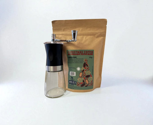 Christmas Coffee Beans & Grinder Gift Set