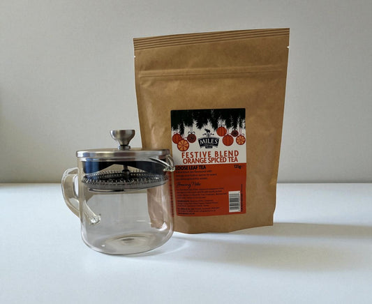 Spiced Orange Festive Blend Loose Tea & Loose Leaf Teapot Gift Set
