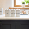 tea coffee sugar tins
