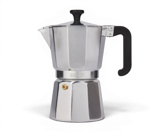 'La Cafetière' 6-Cup Aluminium Espresso Maker