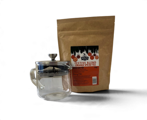 Spiced Orange Festive Blend Loose Tea & Loose Leaf Teapot Gift Set