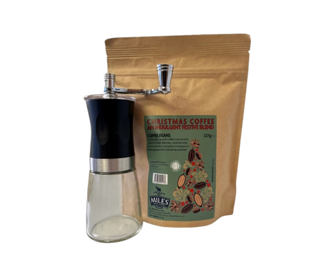 Christmas Coffee Beans & Grinder Gift Set