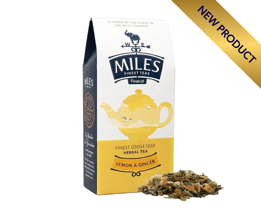 Miles Lemon and Ginger Loose Leaf Herbal Tea 100g