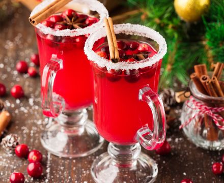 Christmas canapés and cocktails