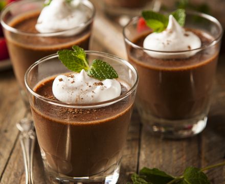 Rich chocolate mousse