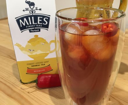 Strawberry and jalapeno iced tea