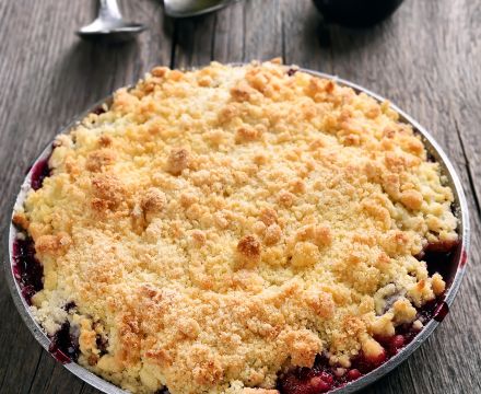 Plum and Berry Crumble