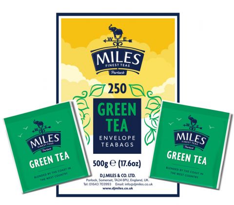 250 Green Tea Envelope Teabags