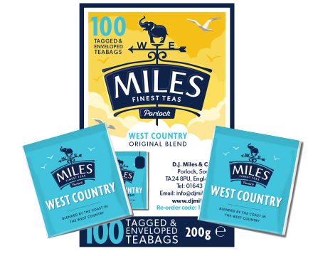 100 West Country Original Paper Enveloped Teabags 