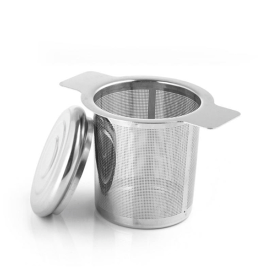 Double Handled Tea Strainer with Lid